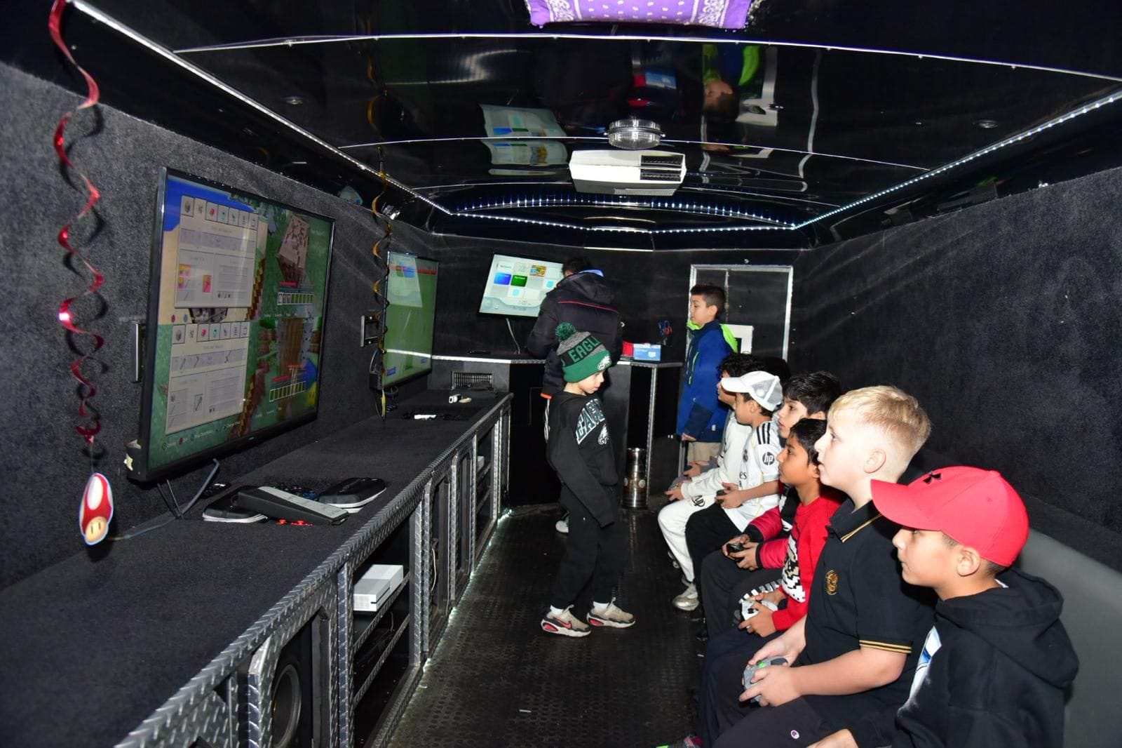 Birthday party gaming truck experience