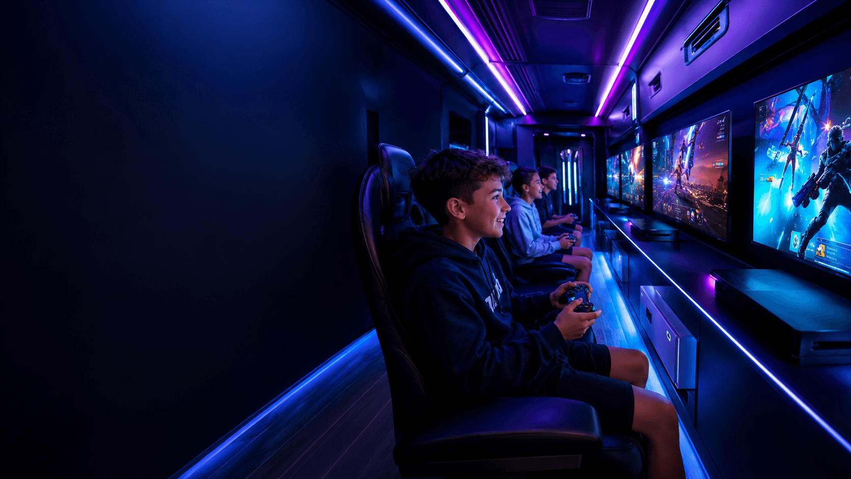 Gaming truck vs gaming bus Ontario